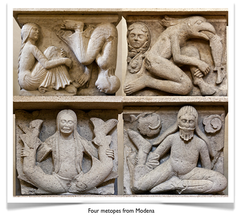 metopes from Modena cathedral
