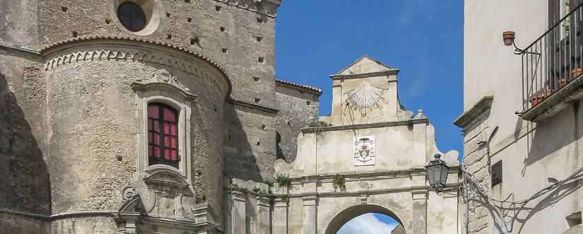 Gerace cathedral and gate detail